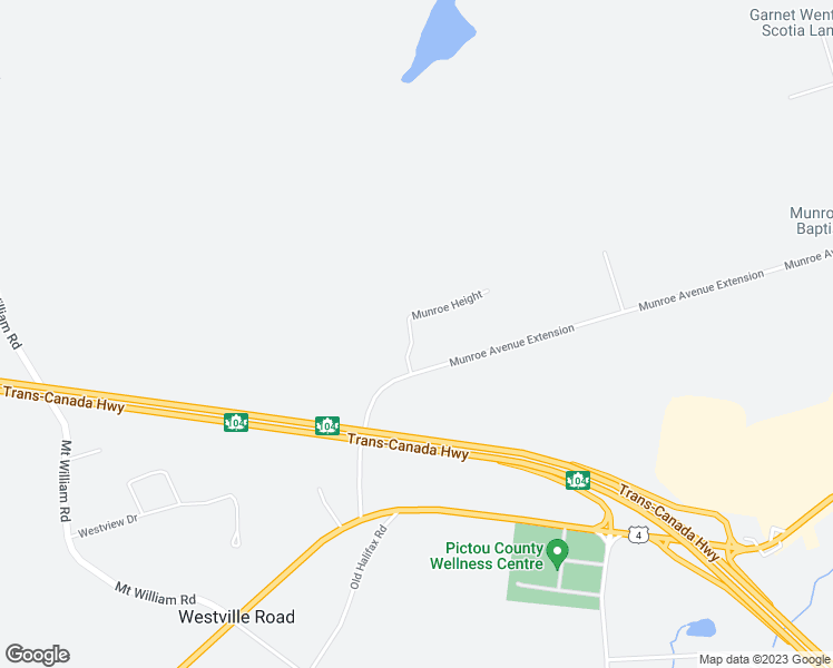 map of restaurants, bars, coffee shops, grocery stores, and more near 26 Munroe Avenue in New Glasgow