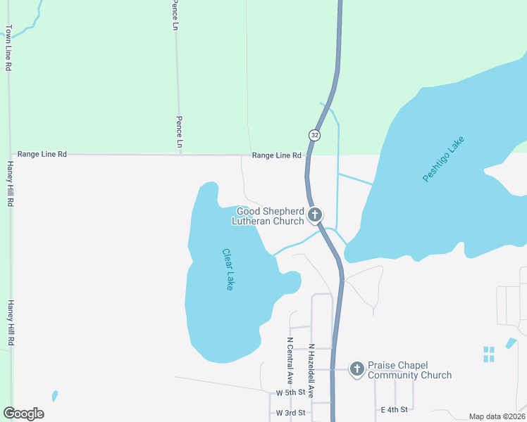 map of restaurants, bars, coffee shops, grocery stores, and more near 1521 Vancleve Lane in Crandon