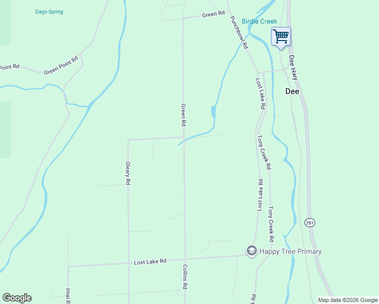 map of restaurants, bars, coffee shops, grocery stores, and more near 4515 Oleary Road in Hood River