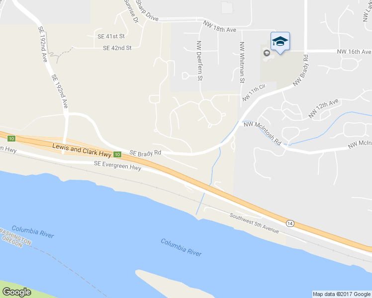 map of restaurants, bars, coffee shops, grocery stores, and more near 711 Northwest Grand Ridge Drive in Camas