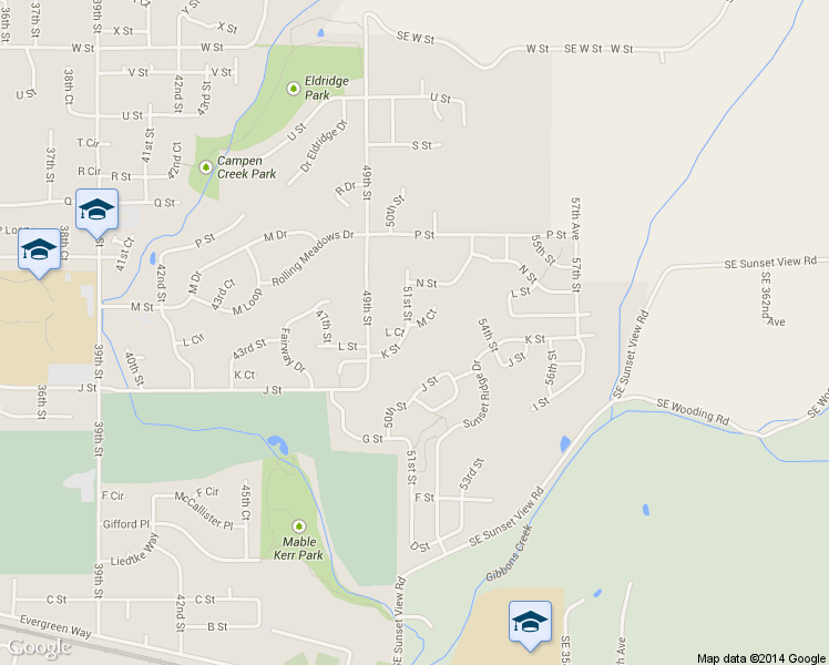 map of restaurants, bars, coffee shops, grocery stores, and more near 1236 51st Street in Washougal