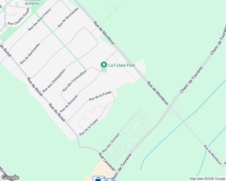 map of restaurants, bars, coffee shops, grocery stores, and more near 701 Rue de la Futaie in Boucherville