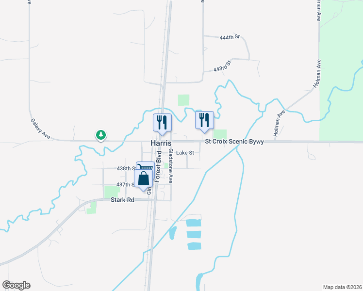 map of restaurants, bars, coffee shops, grocery stores, and more near 6700 Sunrise Road in Harris