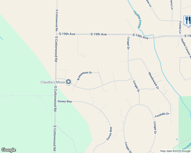 map of restaurants, bars, coffee shops, grocery stores, and more near 9412 Pheasant Drive in Bozeman