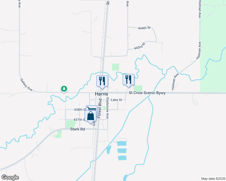 map of restaurants, bars, coffee shops, grocery stores, and more near 6700 Sunrise Road in Harris