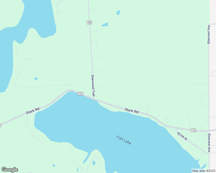 map of restaurants, bars, coffee shops, grocery stores, and more near 44035 Deerwood Trail in Harris