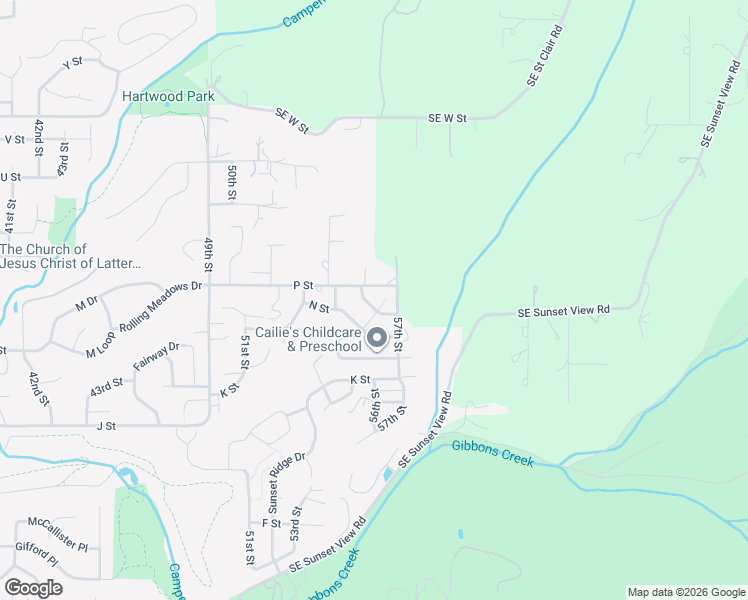 map of restaurants, bars, coffee shops, grocery stores, and more near 1536 55th Street in Washougal