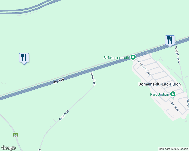 map of restaurants, bars, coffee shops, grocery stores, and more near 3549 Boulevard Laurier in Les Maskoutains Regional County Municipality