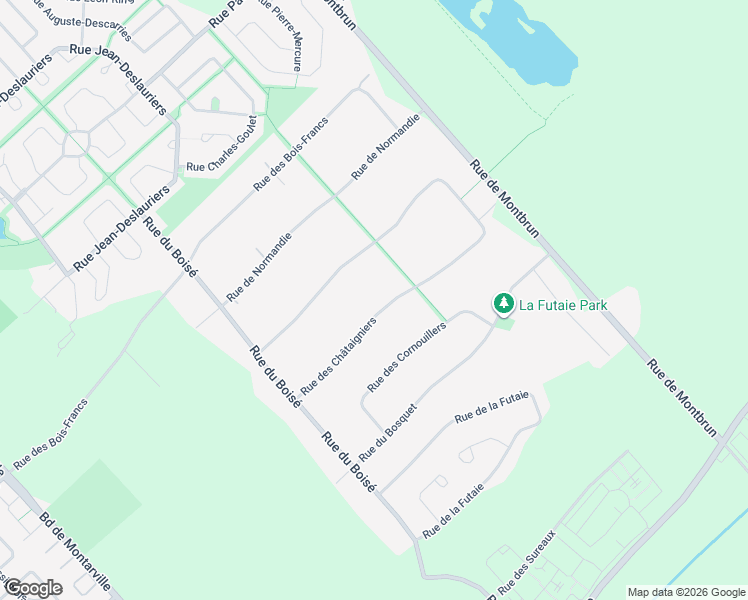 map of restaurants, bars, coffee shops, grocery stores, and more near 740 Rue des Châtaigniers in Boucherville