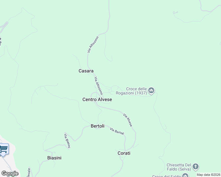 map of restaurants, bars, coffee shops, grocery stores, and more near 3 Via Mastrotti in Mastrotti