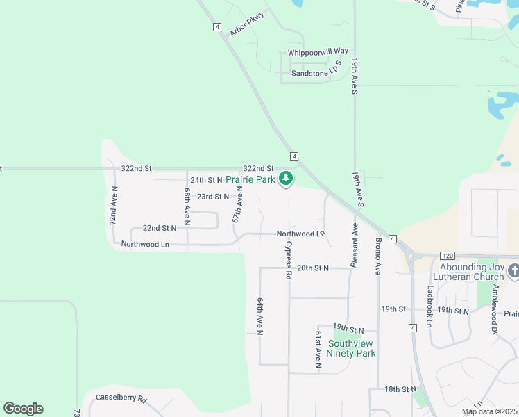 map of restaurants, bars, coffee shops, grocery stores, and more near 2105 Cypress Road in St. Cloud