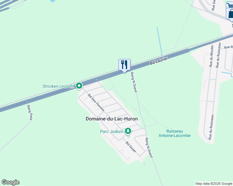 map of restaurants, bars, coffee shops, grocery stores, and more near 3395 Rue des Hêtres in Sainte-Marie-Madeleine