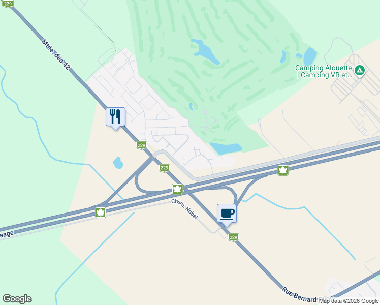 map of restaurants, bars, coffee shops, grocery stores, and more near 5071 Chemin du Crépuscule in Sainte-Julie