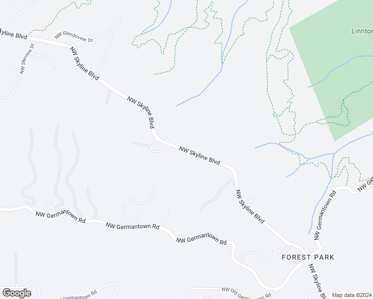 map of restaurants, bars, coffee shops, grocery stores, and more near 9342 Northwest Skyline Boulevard in Portland