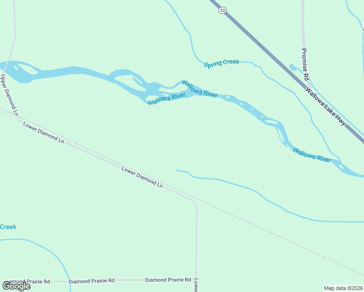 map of restaurants, bars, coffee shops, grocery stores, and more near 75365 Lower Diamond Lane in Wallowa