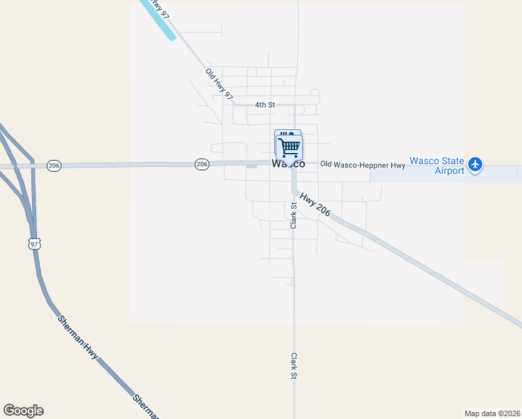 map of restaurants, bars, coffee shops, grocery stores, and more near 620 Davis Street in Wasco