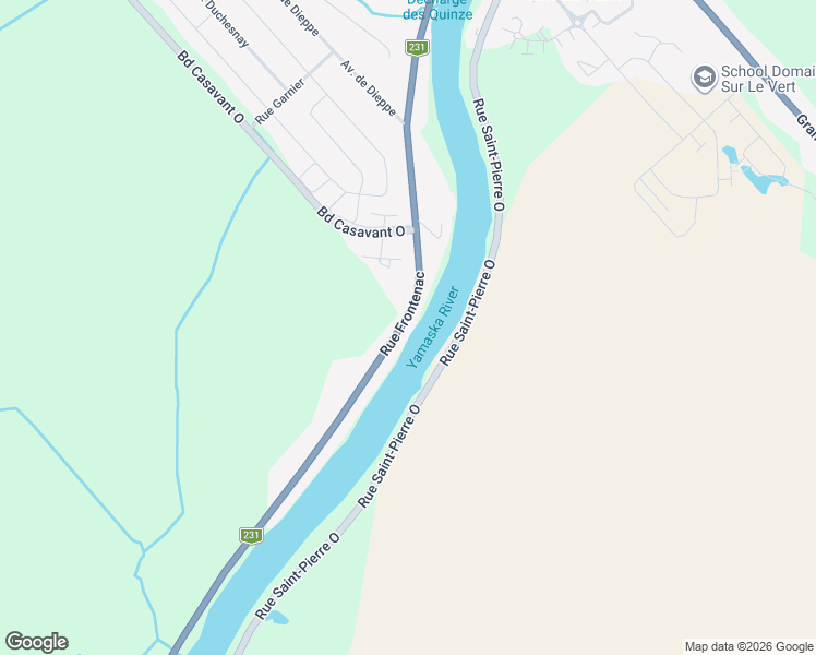map of restaurants, bars, coffee shops, grocery stores, and more near 6325 Rue Frontenac in Saint-Hyacinthe
