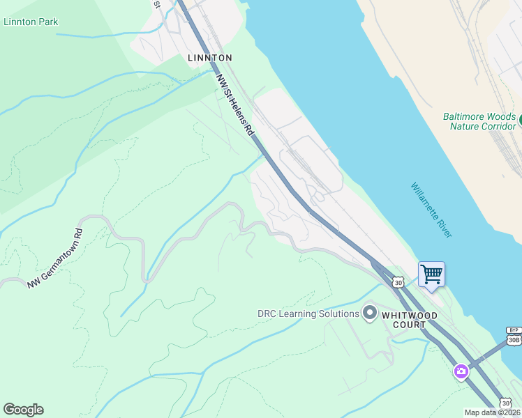 map of restaurants, bars, coffee shops, grocery stores, and more near 9609 Northwest Harbor Boulevard in Portland
