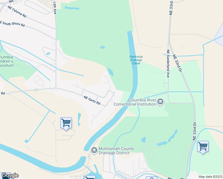 map of restaurants, bars, coffee shops, grocery stores, and more near 2101 Fairway Drive in Portland