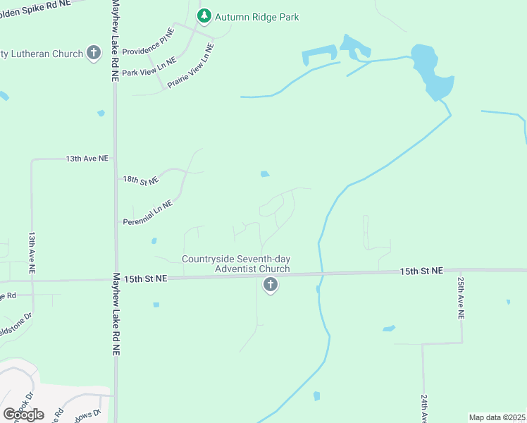 map of restaurants, bars, coffee shops, grocery stores, and more near 1948 Peach Drive Northeast in Sauk Rapids