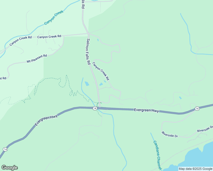 map of restaurants, bars, coffee shops, grocery stores, and more near 301 Canyon Creek Road in Washougal