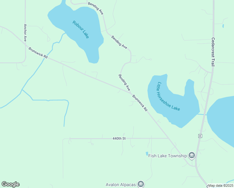map of restaurants, bars, coffee shops, grocery stores, and more near 1633 Brunswick Road in Harris