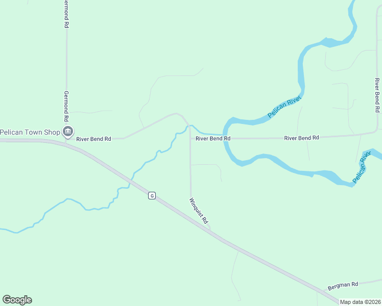 map of restaurants, bars, coffee shops, grocery stores, and more near 2640 Winquist Road in Rhinelander