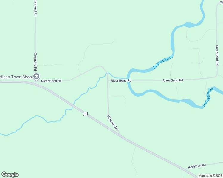 map of restaurants, bars, coffee shops, grocery stores, and more near 2640 Winquist Road in Rhinelander