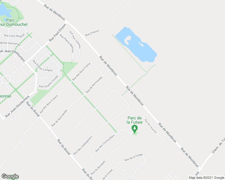 map of restaurants, bars, coffee shops, grocery stores, and more near 697 Rue des Châtaigniers in Boucherville