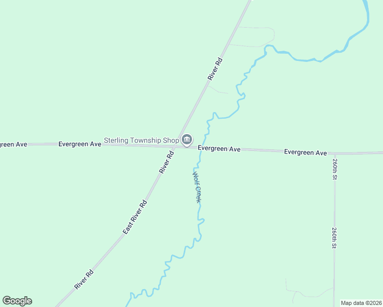 map of restaurants, bars, coffee shops, grocery stores, and more near 2662 Evergreen Avenue in Cushing