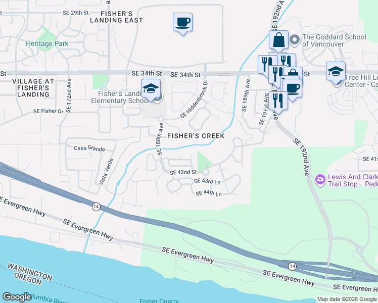 map of restaurants, bars, coffee shops, grocery stores, and more near in Vancouver