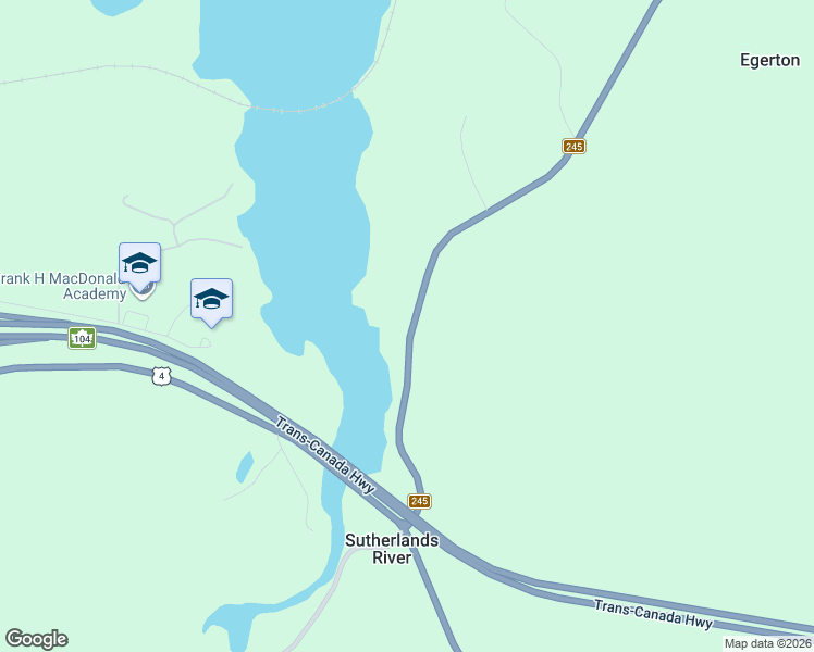 map of restaurants, bars, coffee shops, grocery stores, and more near 107 Nova Scotia 245 in Merigomish