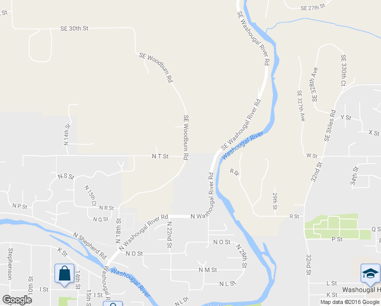 map of restaurants, bars, coffee shops, grocery stores, and more near 3913 Southeast Woodburn Road in Washougal