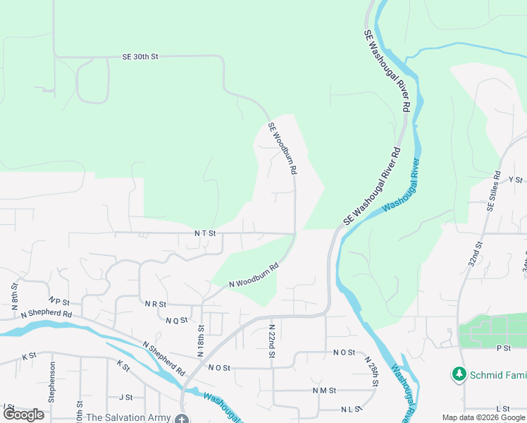 map of restaurants, bars, coffee shops, grocery stores, and more near 31602 Southeast 37th Circle in Washougal