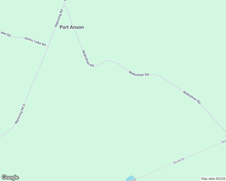 map of restaurants, bars, coffee shops, grocery stores, and more near 2825 Midlothian Road in Burk's Falls