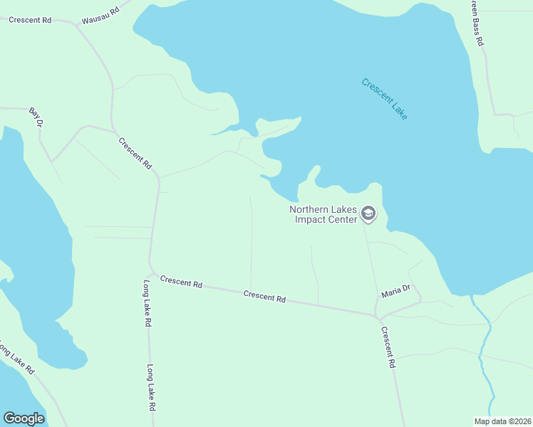 map of restaurants, bars, coffee shops, grocery stores, and more near 2712 Apple Lane in Rhinelander