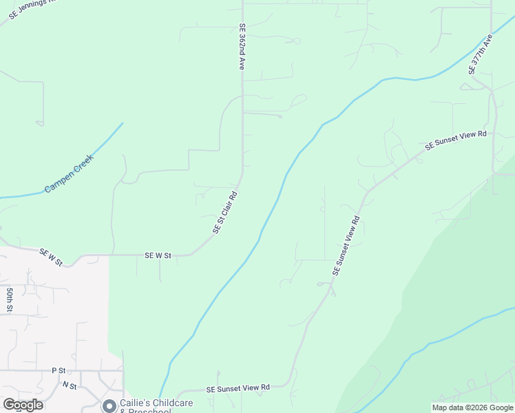 map of restaurants, bars, coffee shops, grocery stores, and more near 3417 Southeast 362nd Avenue in Washougal