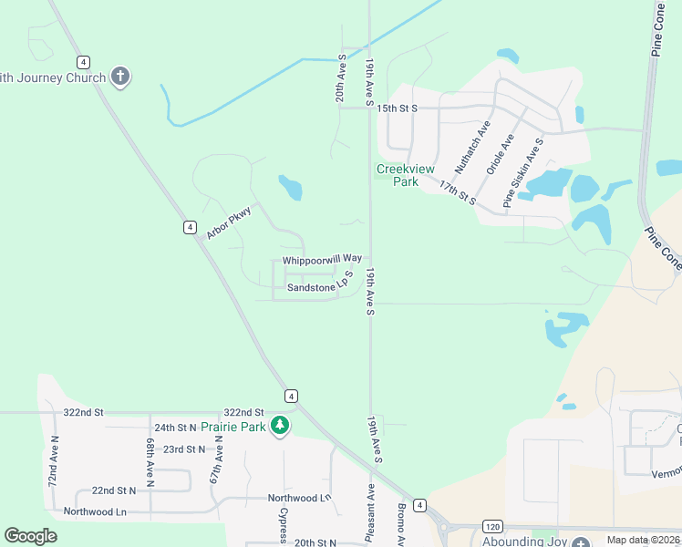 map of restaurants, bars, coffee shops, grocery stores, and more near 1901 Sandstone Loop South in Sartell