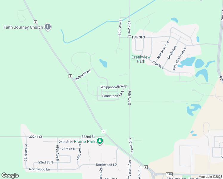 map of restaurants, bars, coffee shops, grocery stores, and more near 1911 Whippoorwill Way in Sartell