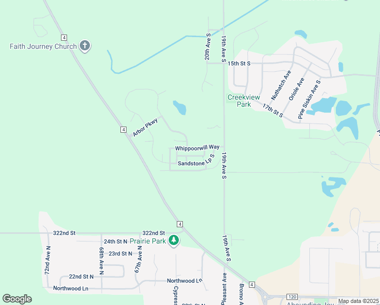 map of restaurants, bars, coffee shops, grocery stores, and more near 1911 Whippoorwill Way in Sartell