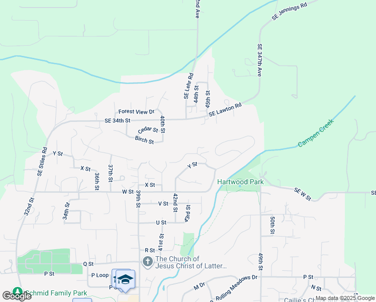 map of restaurants, bars, coffee shops, grocery stores, and more near 4291 Z Street in Washougal