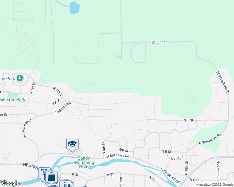 map of restaurants, bars, coffee shops, grocery stores, and more near Stonegate Dr in Washougal