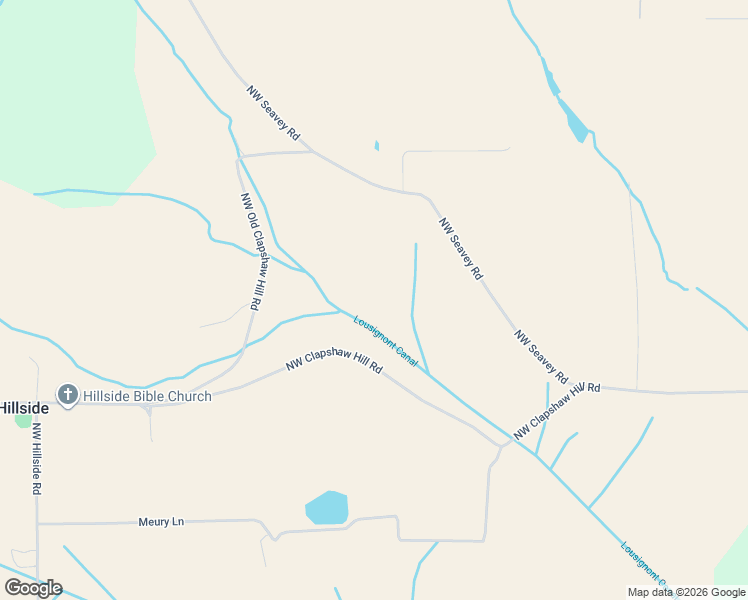 map of restaurants, bars, coffee shops, grocery stores, and more near Northwest Clapshaw Hill Road in Washington County