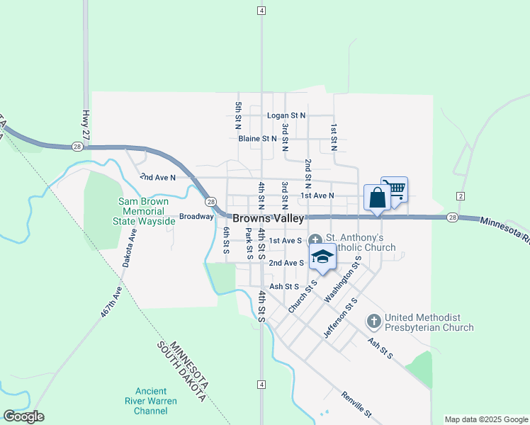 24 4th Street North, Browns Valley MN Walk Score