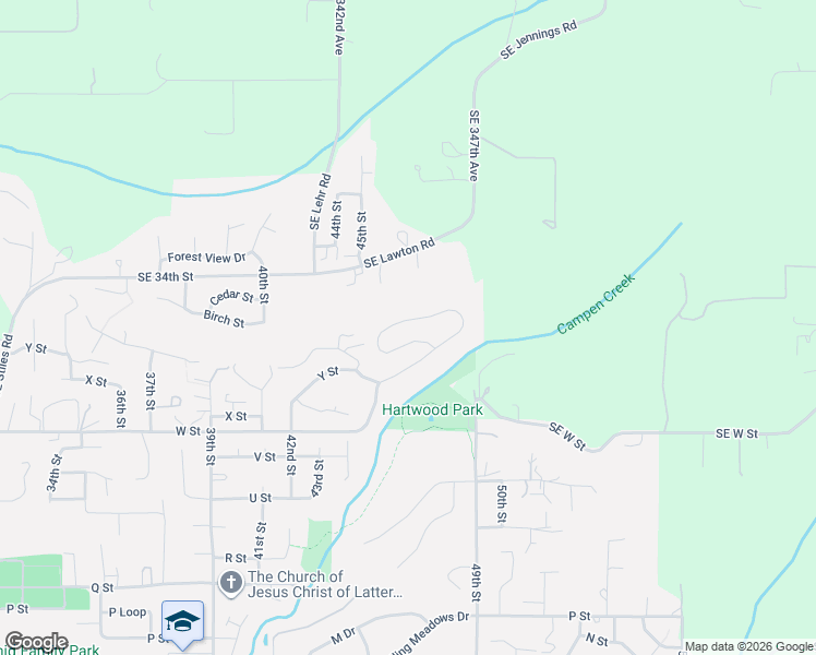 map of restaurants, bars, coffee shops, grocery stores, and more near 4672 Z Street in Washougal