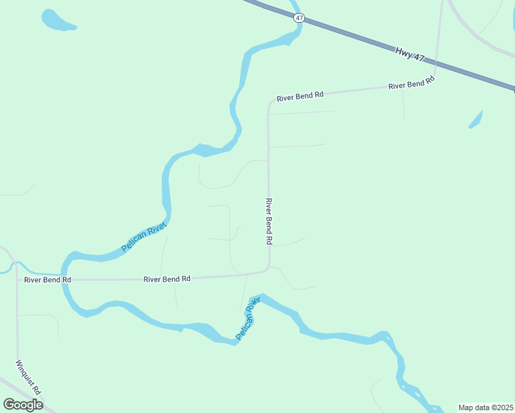 map of restaurants, bars, coffee shops, grocery stores, and more near 4524 River Bend Road in Rhinelander
