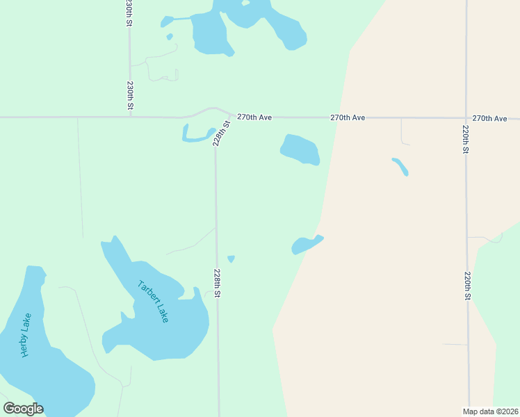 map of restaurants, bars, coffee shops, grocery stores, and more near 2672 228th Street in Cushing
