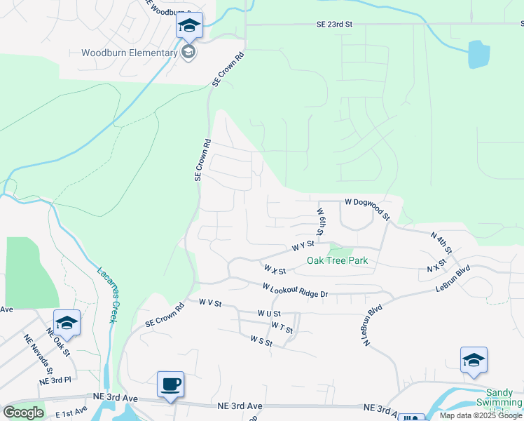 map of restaurants, bars, coffee shops, grocery stores, and more near 2969 West 8th Street in Washougal