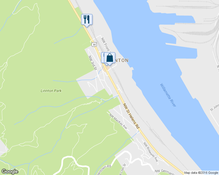 map of restaurants, bars, coffee shops, grocery stores, and more near 10472 Northwest 2nd Street in Portland