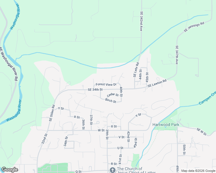 map of restaurants, bars, coffee shops, grocery stores, and more near 3874 Forest View Drive in Washougal